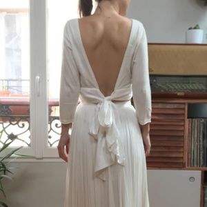 Jenny Yoo sweater with back tie in beautiful condition- only worn for 1 hour